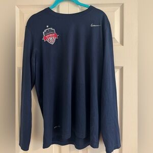 Nike Dri-FIT Washington Spirit Long Sleeve Shirt Navy Athletic Soccer Medium